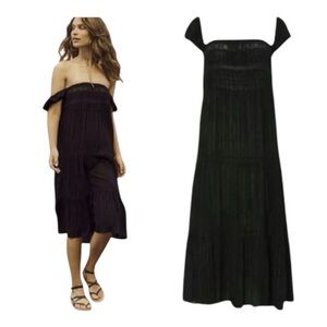 NWT! Auguste the Label Isabella Lace Day Dress in Black Lurex. Size 2.